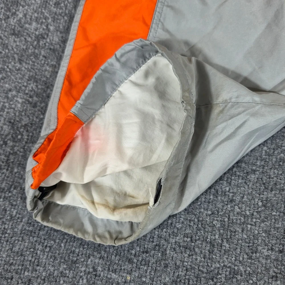 Y2K Nike Vintage Tracksuit Mens Large Grey Orange Full Zip Windbreaker Pants Set